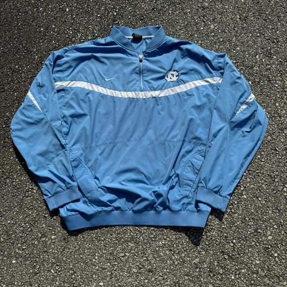 Vintage 90s Nike Team UNC North Carolina Tarheels‎ Lightweight Jacket - Picture 1 of 7